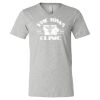 Heather CVC V-Neck Tee Thumbnail